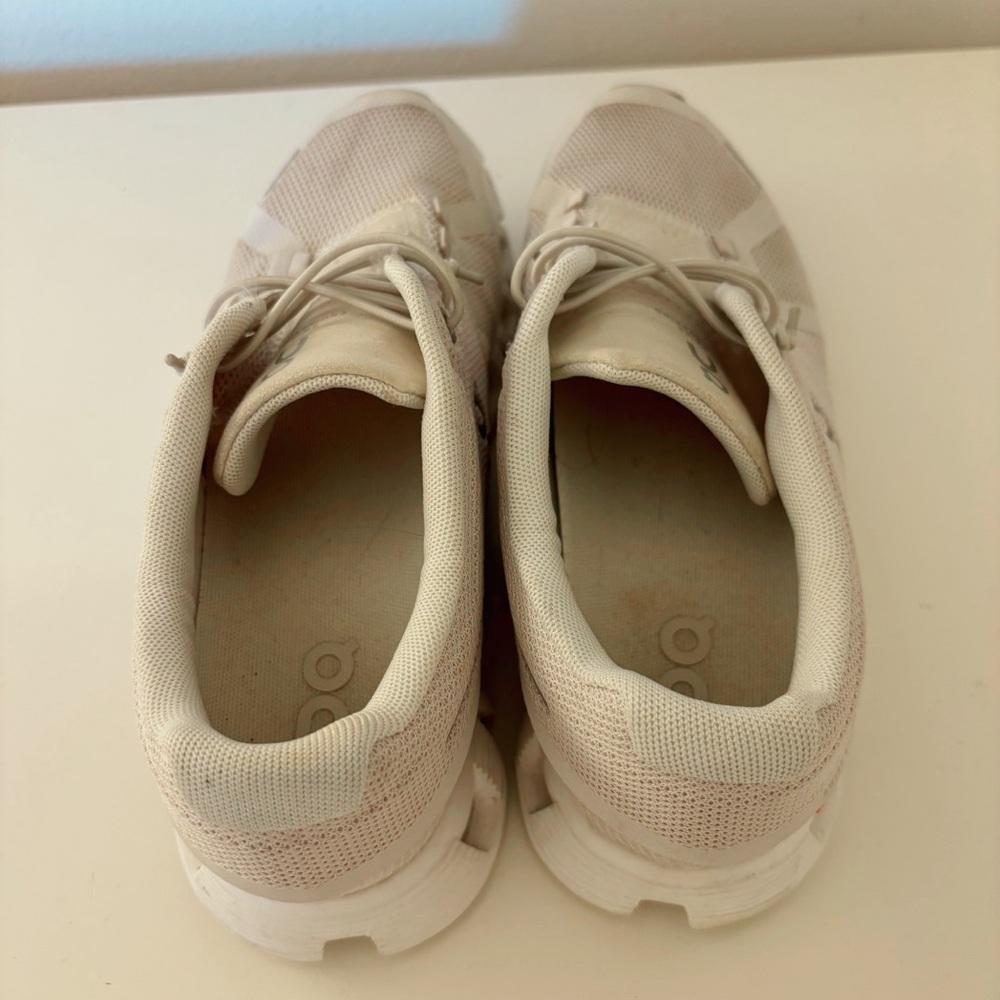 On Cloud - On Running Cloud 5 - Pearl/ White Sneakers Shoes - Picture 6 of 9